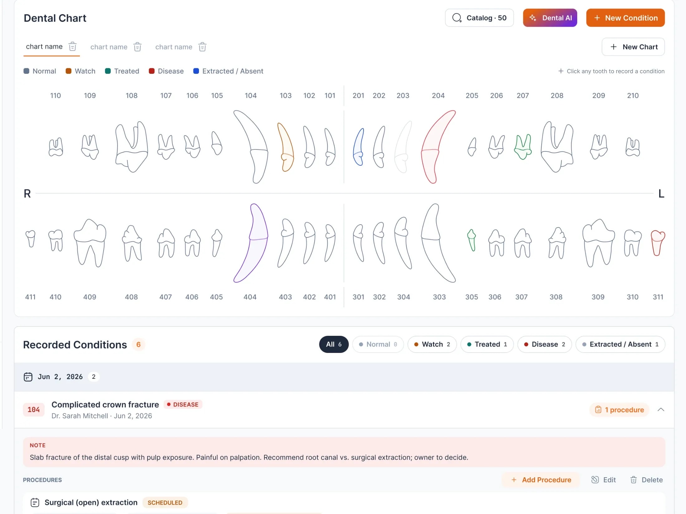 AI Dental Chart, product screenshot